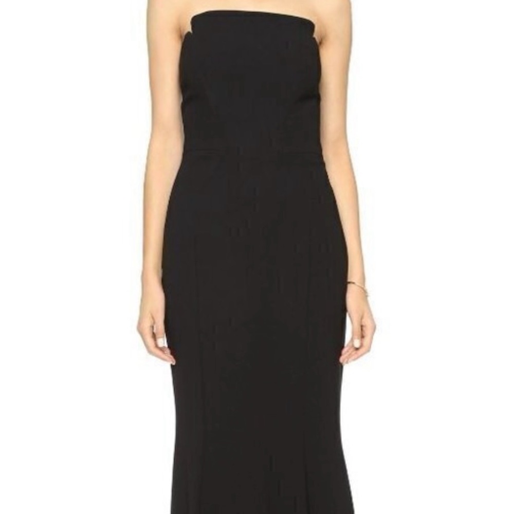 Jill Stuart Black Strapless Maxi Dress